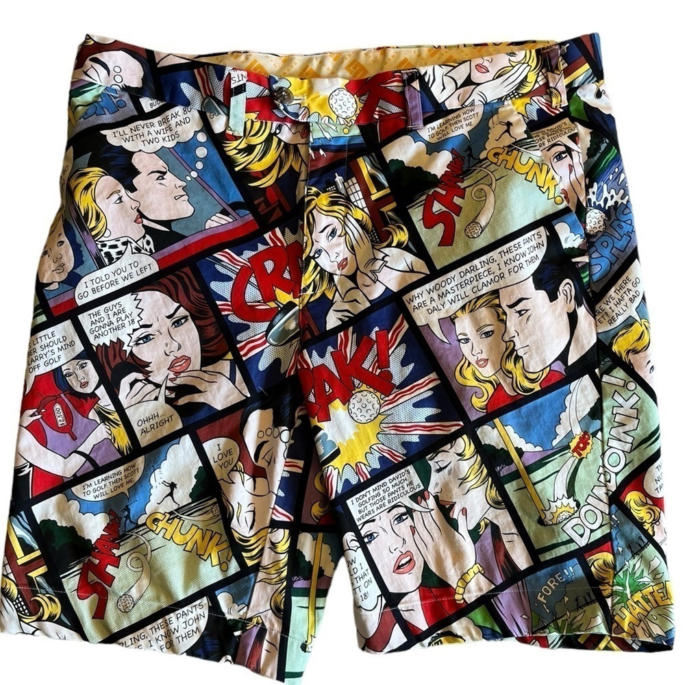 LOUDMOUTH 11" Crak‎ Comic Print Shorts